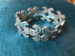 CII Mexico Silver 925 Sterling 7.25" Link Bracelet VINTAGE Mexican Silver - Picture 1 of 6