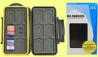 JJC WATERPROOF WATER-RESISTANT CASE HOLDER STORAGE to 24:12 SD+12 MICRO SD CARD