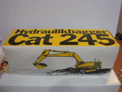 Excavadora hidráulica (excavadora) NZG Cat 245 escala 1/50 amarillo oscuro buena caja Foto 1 de 4