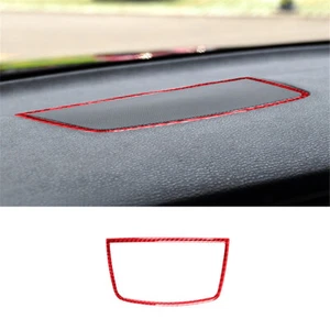 Guarnizione telaio altoparlante cruscotto fibra di carbonio rosso per BMW X5 E70 X6 E71 2008-2013 - Foto 1 di 12