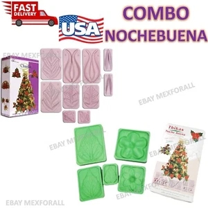 KIT Moldes de Flores 3D Espuma Artesanal Moldes de Flores Espuma Eva COMBO NOCHEBUENA - Imagen 1 de 4