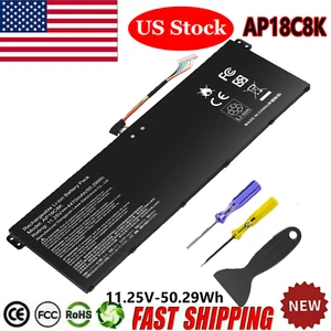 AP18C8K BATTERY FOR ACER CHROMEBOOK SPIN CP713-2W 5 SLIM A515-43 A515-54 - Picture 1 of 17