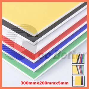 Coloured Expanded Polystyrene Sheet KT Foam Board Sign Making Board 200x300x5mm - Picture 1 of 12