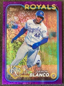 Actualización Topps 2024 US324 Dairon Blanco PÚRPURA FOILBOARD/799. KC Royals - Imagen 1 de 2