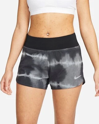 Pantalones Cortos de Correr NIKE Para Mujer Talla Pequeña Eclipse, Gris Dri-Fit y Forrado, DM7725-010 Foto 1 de 4