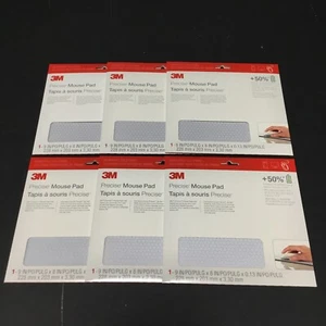 6 PACK 3M Precise Mouse Pad, Enhances the Precision of Optical Mice, 9" x 8" - Picture 1 of 3