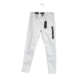 Jeans donna Banana Republic bianco scolpito skinny alla caviglia taglia 2/26P - Foto 1 di 6