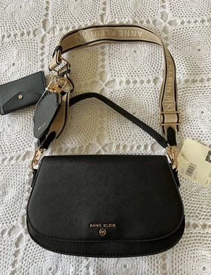 Anne Klein Black Purse  With Removable Strap  With Extra For Cards/Earphones - Image 1 of 4