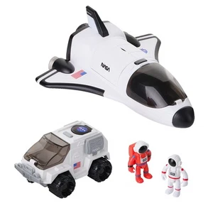 Shuttle Toy Kids Spaceship with 2 Astronaut Figures Mechanical Arm and Rover - Picture 1 of 7