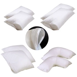 Set of 2 Stain Resistant Spun-bonded Fabric Pillow Protectors - Picture 1 of 18