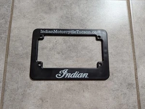 NEW RARE Indian Motorcycle Tucson Arizona Bike License Plate Frame Black - Picture 1 of 2