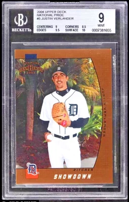 Donruss Team Heroes Rookie 2005/100 Bronze Showdown #371 Justin Verlander RC SP Foto 1 de 4