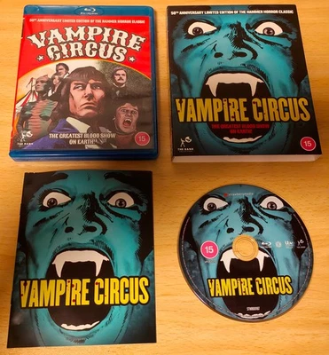 BLU-RAY HAMMER'S VAMPIRE CIRCUS 50th ANNIVERSARY LIMITED EDITION - HAMMER - RARE - Image 1 of 3