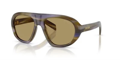 Prada C05S -  57 23G70G - Occhiali da Sole -  Laguna a Righe/Verde Oliva - Imagen 1 de 3