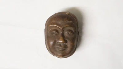 Ancien singulier Netsuké en corozo sculpté érotique curiosa Japon époque Meiji - Photo 1/4