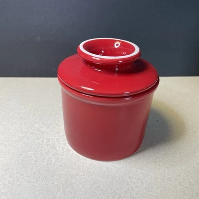 Red Butter Bell, Butter Keeper, Butter Crock Unbranded - Image 1 of 4