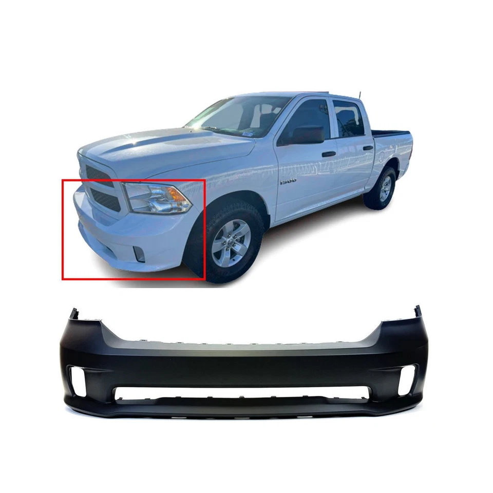 Cubierta de parachoques delantero imprimada para Dodge RAM 1500 Sport & Express 2013-2018 Foto 1 de 4