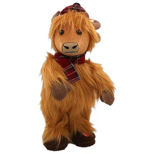Lesser & Pavey Highland Cow Dancing Tartan LP76377 - Picture 1 of 1