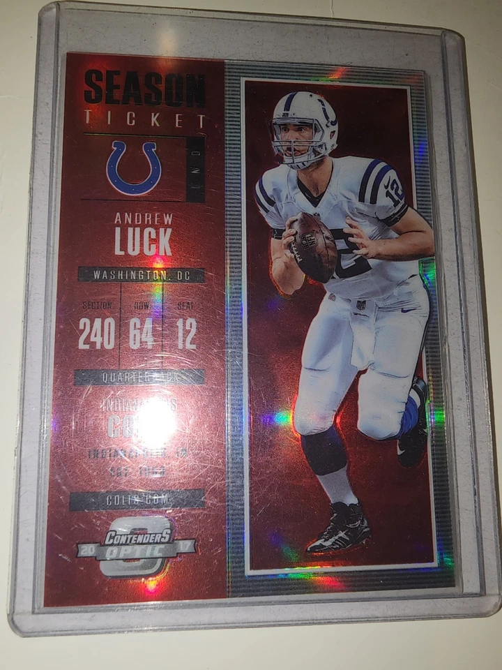 Panini Contenders Optic Andrew Luck #16 Prizm 2017/199 Indianapolis Colts SP Foto 1 de 1