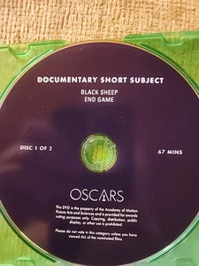 Black Sheep & End Game Awards Screener DOCUMENTARY FYC DVD Terminal Illness Etc - Picture 1 of 6