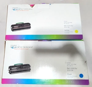 Media Sciences Dell 3110 3115 CN Cyan & Yellow Toner Druckerpatronen - Bild 1 von 5