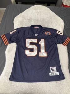 Chicago Bears Dick Butkus #51 Mitchell and Ness Herren Navy Heim Trikot Gr. 52 - Bild 1 von 7