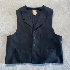 Wah Maker Vest Mens Large Black Marksman Frontier Clothing Made In USA - Picture 1 of 12