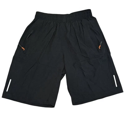 Pantalones Cortos Atléticos Niños Secado Rápido Ligeros Bolsillos con Cremallera Rayas Reflectantes 14 Foto 1 de 4