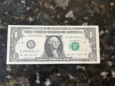 03/11/1997 Birthday Note, Anniversary,  One Dollar Uncirculated,  D 19970311 C - Image 1 of 4