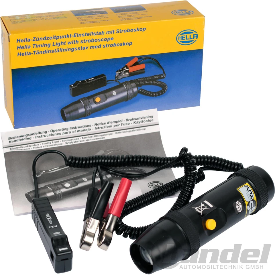 PISTOLA DE RAYOS HELLA GUTMANN LÁMPARA DE PRUEBA BARRA MOMENTO DE ENCENDIDO LÁMPARA ESTROBOSCÓPICA