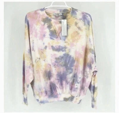 NWT Young Fabulous & Broke Juliette Purple Pink Tie Dye Spring Sweatshirt~ Small - Image 1 of 4