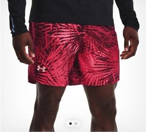 Under Armour UA Launch SW Printed 5in Running Shorts SZ Large 1372688