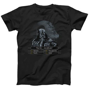 Funny Darth Vader Millionaire Parody Meme T-shirt for Men or Women (S-5XL) - Picture 1 of 9