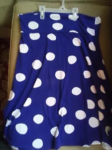 Damen Rock, Größe XL, 36" Taille, dunkelblau mit weißen Tupfen von LuLaRoe - Bild 1 von 5