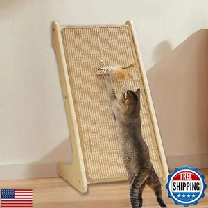 Cat Scratcher, Sisal Cat Scratching Pad, L Shape Cat Scratch Pad for Indoor C - Picture 1 of 5