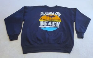 Vintage Panama City Beach Florida Surf Crewneck Sweatshirt Sweater Size Large - Picture 1 of 8