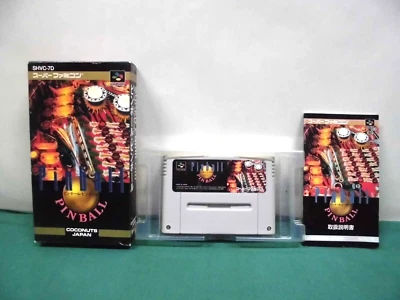 SNES -- PINBALL PINBALL -- Boxed. Super famicom. Japan game. 14307 - Image 1 of 4