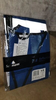 Salzmann 3M High Visibility Reflective Safety Vest Navy Blue Unisex SMALL/MEDIUM - Image 1 of 4