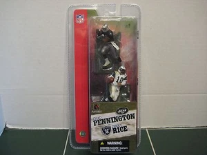 Paquete de dos McFarlane Jerry Rice Raiders y Chad Pennington Jets 3 pulgadas - Imagen 1 de 1