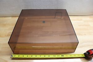 Dual 1224 / PE 3044 Turntable "High-Boy" Amber Dust Cover for Full Size Bases US