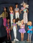 Barbie Dolls-8-vintage 1966 -1974-barbie -dolls With Cloth ,Lots Of Clothes