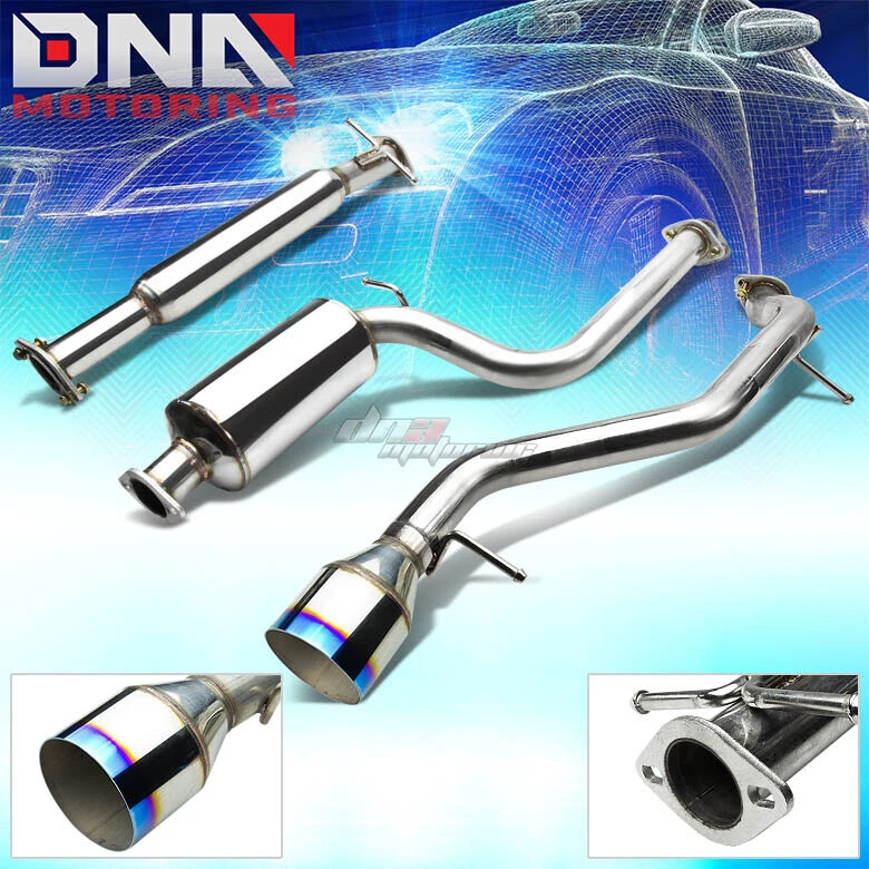 SISTEMA CATBACK ESCAPE ACERO INOXIDABLE PUNTA SILENCIADOR QUEMADO 4.5" PARA 00-04 FOCUS ZX3/ZX5 Foto 1 de 1