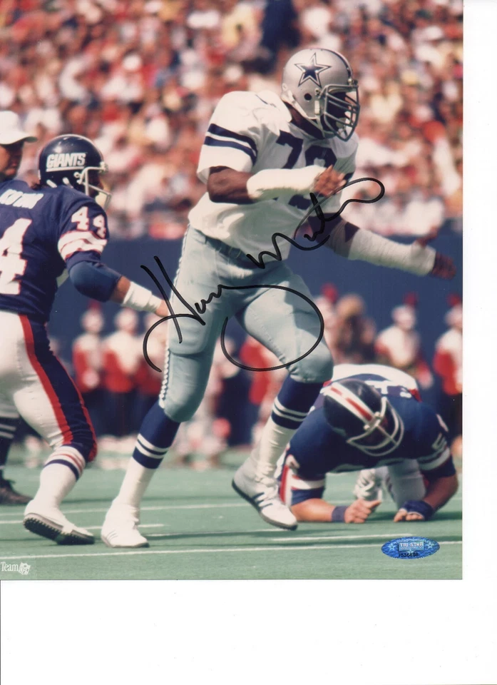 Harvey Martin Dallas Cowboys Signed 8x10 Photo Tri Star - Image 1 of 1