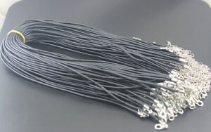 100pcs Wholesale Lots Fashion Black String Cord Rope For Necklace Pendants