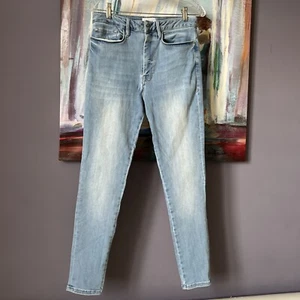 FRAME Damen Le One Skinny Jeans Gr. 2 helle Waschung Stretch  - Bild 1 von 12