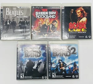PLAYSTATION 3 ROCKBAND GAME LOT OF 5 - Picture 1 of 5