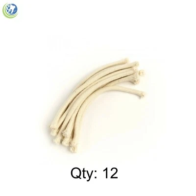 12 X Cotton Wicks for Alcohol Glass Lamp Torch Dental Lab Jewelry by Buffalo