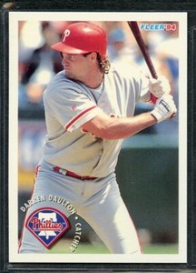1994 Fleer Sunoco Atlantic Baseball  #8 - Darren Daulton - Philadelphia Phillies