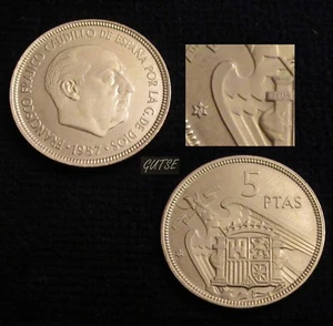 *GUTSE* FRANCO-4, 5 PESETAS 1957*73, DE CARTERA *73, PLUS, PROOF. - Imagen 1 de 1
