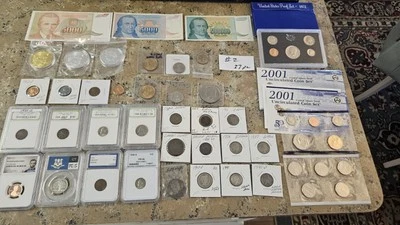 37 NGC slabbed coin lot unc, SILVER Half & Ike Dollar  Proof & Mint set's - Image 1 of 4